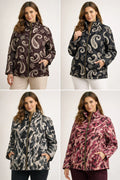 Chaqueta estampada mujer talla única grande (da hasta XXL) – Hecha en Italia