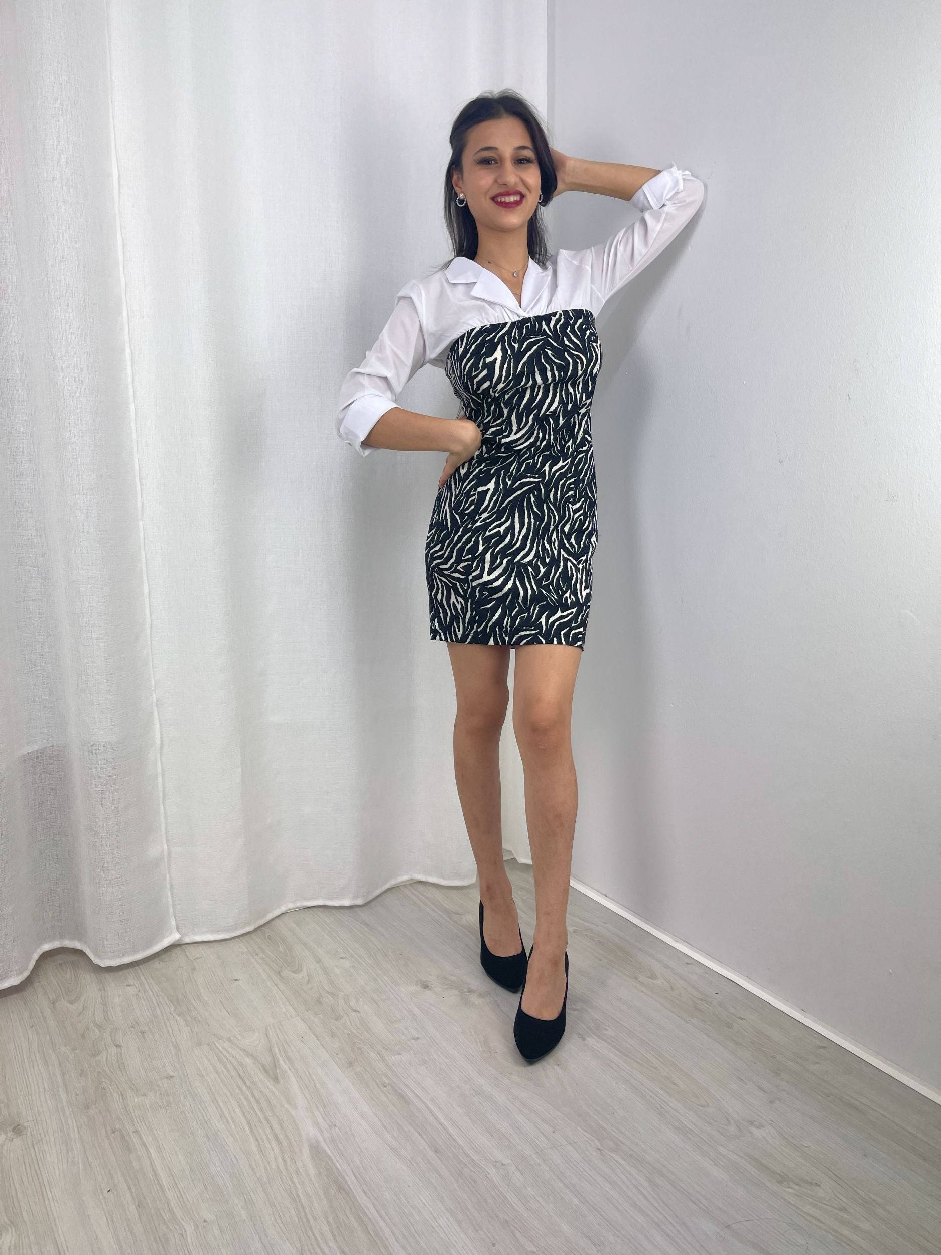 vestido animal print