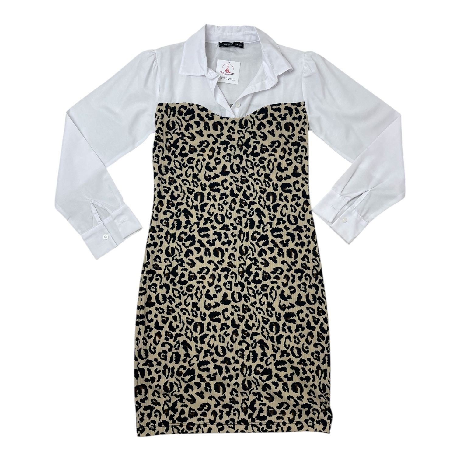 vestido animal print